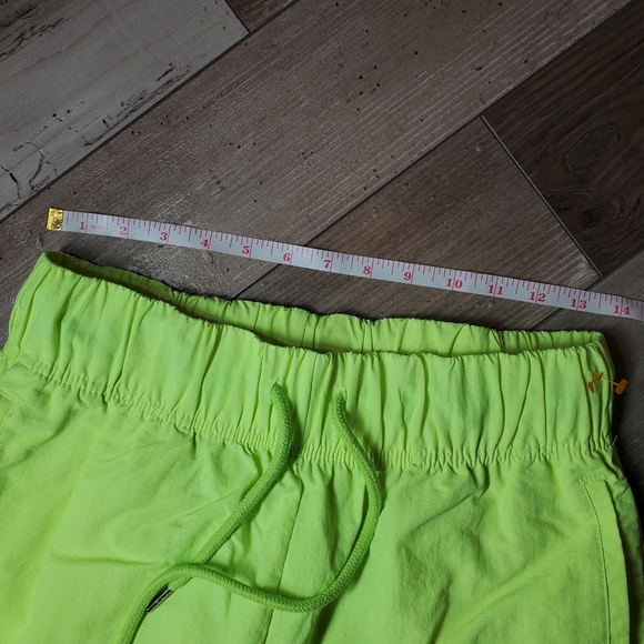 ZENANA Women's Lightweight Track Pants Neon Green Highlighter Yellow Size Large - Picture 6 of 16